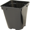 Image de POTS  RONDS CARRES 0,5  L - 9 x 9 x 10 cm  -  noir -  Carton de 672