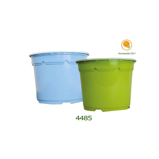 Image de POTS THERMOFORMES DUO RONDS BAS 19 cm 5 ° - Noir - Carton de 144