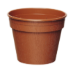 Image de POTS  HORTICOLES  RONDS  SERIE D 10  cm 8° -  terre cuite -  Carton de 800
