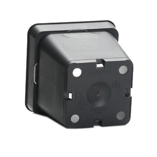 Image de POTS  CARRES  11 x 11 x 11 cm CS fente - noir - Réf : 5151 - Filet de 130