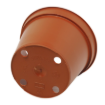 Image de POTS  HORTICOLES  RONDS  SERIE C 14  cm -  terre cuite -  Carton de 539