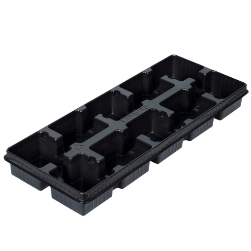 Image de PLAQUES 10 POTS CARRES  de 11 cm GM FA - 56 x 22,6 x 6,2 - 8748 - Filet de 33