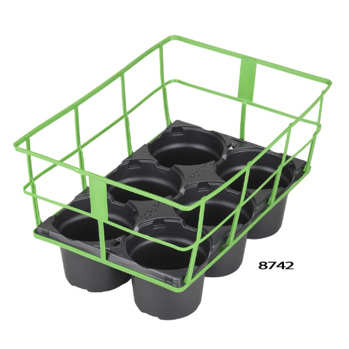 Image de PACK DE VENTE 6 Pots ronds 9 cm - 27,8 x 18 x 7,3 cm - 8742440 - Filet de 40