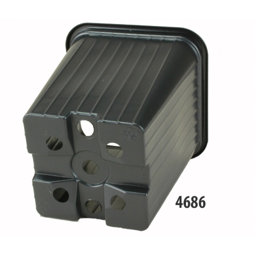 Image de Godets LEGERS CARRES 9X9X9,5 cm noirs - Carton de 1008