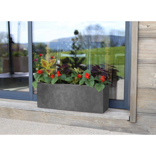 Image de Balconnière "BASALT'UP" - Dim : 59 x 19,5 x 22,8 - 25 L - g anthracite - Unité