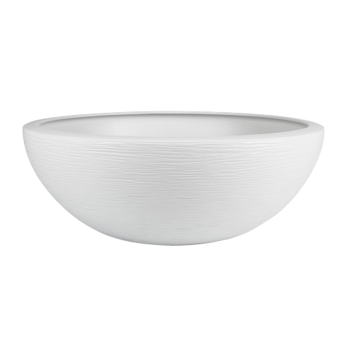 Image de Vasque "GRAPHIT" - Dim : 59  x 21 cm - 39 L - blanc ceruse - Unité