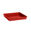 Image de SOUCOUPE TOSCANE CARRE 32,6 x 32,6 X  H 4,9 cm - Rouge rubis