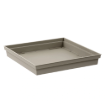 Image de SOUCOUPE TOSCANE CARRE 32,6 x 32,6 X  H 4,9 cm - taupe