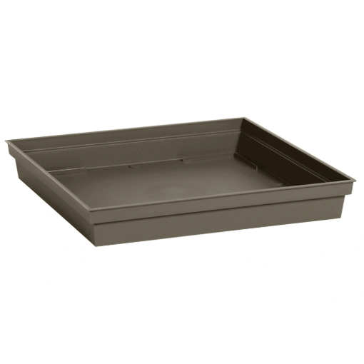 Image de SOUCOUPE TOSCANE CARRE 26,7 x 26,7 cm - taupe
