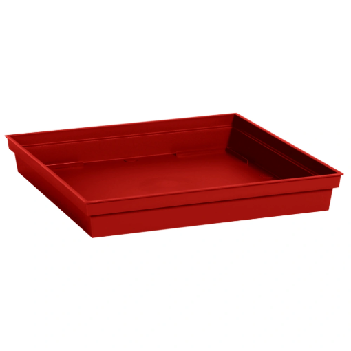 Image de SOUCOUPE TOSCANE CARRE 26,7 x 26,7 cm - rouge rubis