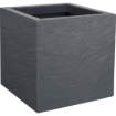 Image de Pot VOLCANIA'UP - Dim : 29,5 x 29,5 x 29,5 cm - 21 L - gris galet - Unité