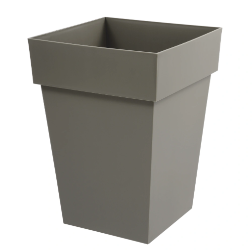 Image de POT TOSCANE CARRE 39 x 39 X  H 53 cm 51 litres - taupe