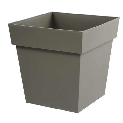 Image de POT TOSCANE CARRE 39 x 39 X  H 39 cm 38 litres - taupe