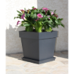 Image de POT TOSCANE CARRE 39 x 39 X  H 39 cm 38 litres - gris anthracite