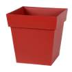 Image de POT TOSCANE CARRE 32 x 32 x  H 32 cm 22  litres - rouge rubis