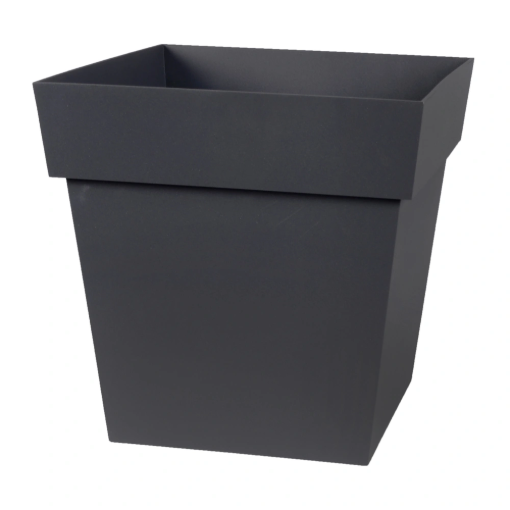Image de POT TOSCANE CARRE 32 x 32 x  H 32 cm 22  litres - gris anthracite