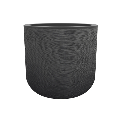 Image de POT ROND "GRAPHIT UP" - Dim : 38,5  x 38,8  cm 35,5  L - gris anthracite - Unité