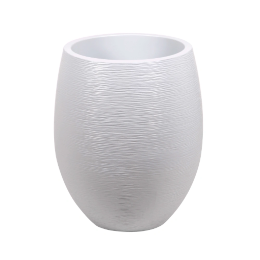 Image de Pot Egg "GRAPHIT" - Dim : 50  x 60 cm - 53 L - blanc ceruse- Unité