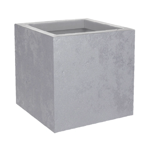 Image de Pot BASALT'UP - Dim : 29,5 x 29,5 x 29,5 cm - 21 L - gris béton - Unité - JEADS