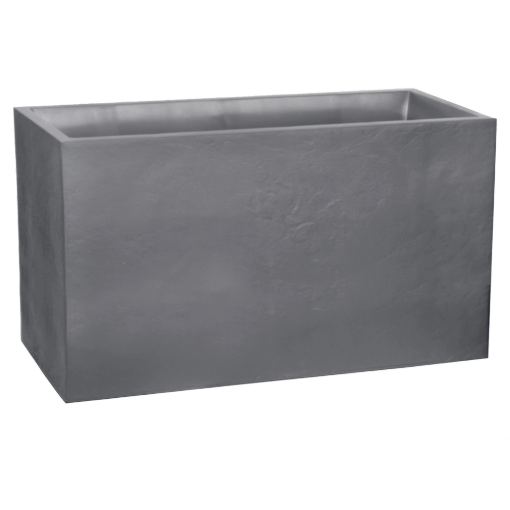 Image de Muret "VOLCANIA" - Dim : 99,5  x 39,5 x 60 cm - 116 L - gris galet - Unité