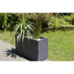 Image de Muret "GRAPHIT" - Dim : 99,5  x 39,5 x 60 cm - 116 L - gris anthracite - Unité
