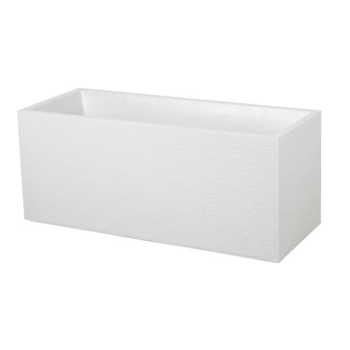 Image de Jardinière "GRAPHIT" - Dim : 99,5  x 39 x 43 cm - 98 L - blanc ceruse - Unité