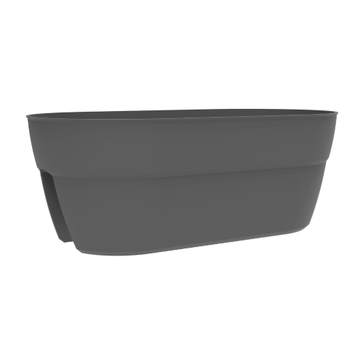Image de Jardinière CAVALIERE OSAKA 56 cm - 56X30X20.6cm - Gris Anthracite - L'unité