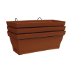 Image de Ensemble Jardinière ROMEO 48,5 X 20,5 X 17 cm Terre cuite+ SOUC.+SUPP. - L'unité