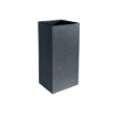 Image de Bac CARRE HAUT  "GRAPHIT" - Dim : 39,5  x 39,5 x 80 cm- 31 L - gris anthracit