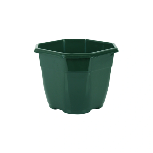 Image de POT ANTALIA 19  X 16  CM - 3  L - Vert sapin - non percé - C50 - L'unité