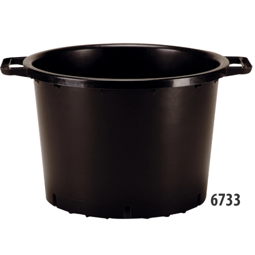 Image de Conteneurs BAS D42,9 X 29,8 30 L - noir - à poignées -  Filet de 15