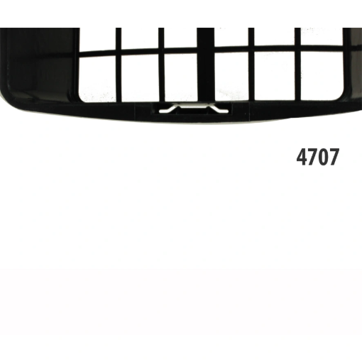 Image de Clayettes 6 Godets de 7 cm Fonds Ajourés - Côtés Pleins - Noir - Filet de 54