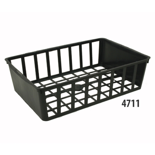 Image de Clayettes 6 Godets de 7 cm Fonds Ajourés - Côtés Ajourés - Noir - Filet de 54