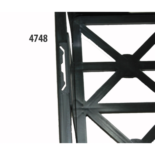 Image de Clayettes 10 Godets de 8 cm Fonds Ajourés - Côtés ajourés - Noir - Filet de 40