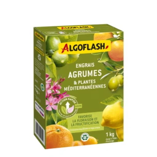Image de Engrais rapide AGRUMES et Plantes MEDITERRNEENNES ALGO  - Boite de 1kg
