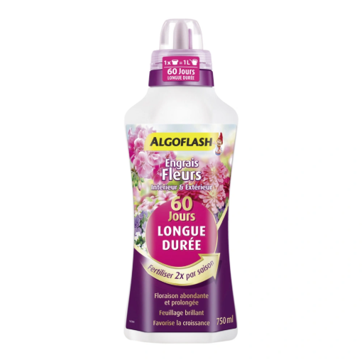 Image de Engrais FLEURS ALGO Longue durée 60 jours - Bidon de 750 ml