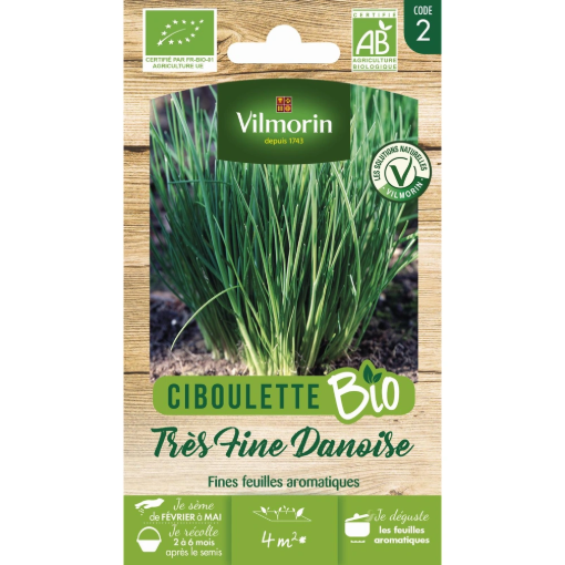 Image de CIBOULETTE TRES FINE DANOISE BIO VL 2 - Le sachet