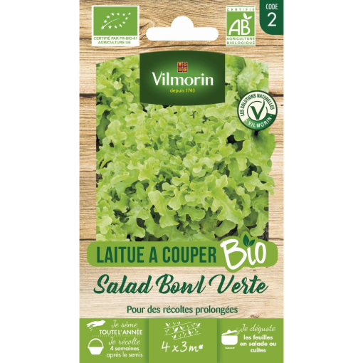 Image de LAITUE BOWL VERTE BIO VL2 - Le sachet