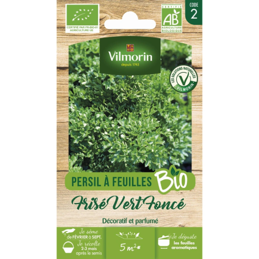 Image de PERSIL FRISE VERT BIO VL 2 - Le sachet