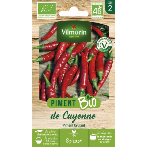 Image de PIMENT DE CAYENNE BIO VL 2 - Le sachet