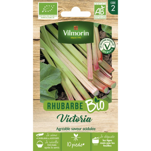 Image de RHUBARBE VICTORIA BIO VL 2 - Le sachet