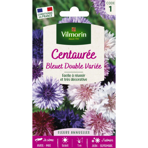 Image de CENTAUREE BLEUET DOUBLE MIX VL1 - Le sachet