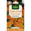 Image de OEILLET D'INDE GLOBE ORANGE VL 1 - Le sachet