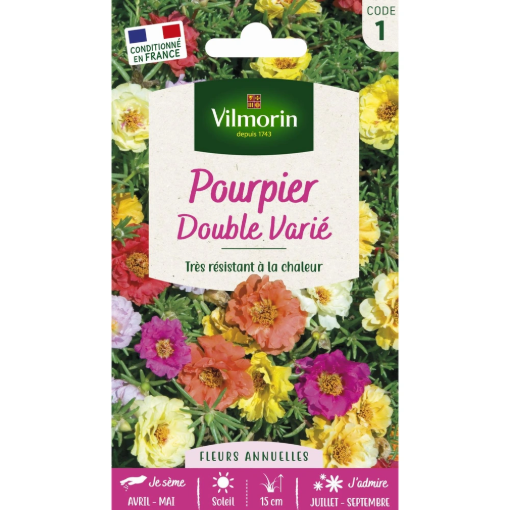 Image de POURPIER DOUBLE MIX VL 1 - Le sachet