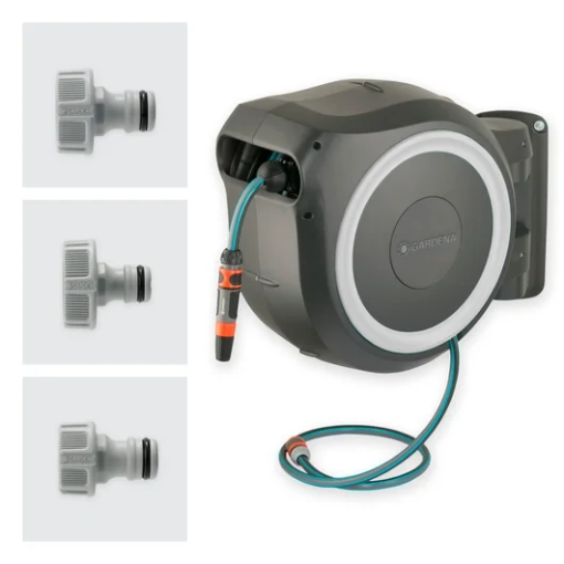 Image de Dévidoir mural automatique 35 roll-up XL – 35m en 13mm Liseret blanc - Unité