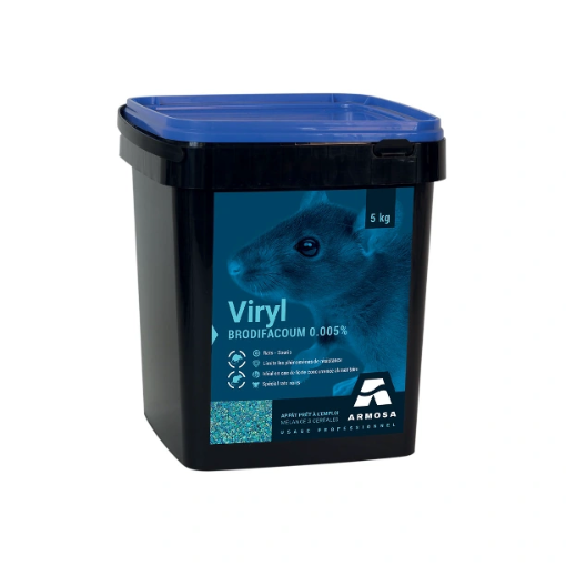 Image de RATICIDE VERTOX BLOC- BF 50 - BRODIFACOUM - RR - BLOCS -  Boite de 5 kg