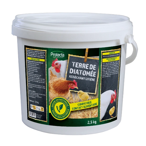 Image de TERRE DE DIATOMÉE SPÉCIALE BASSE COUR - Poudre asséchante litière - 2,5kg