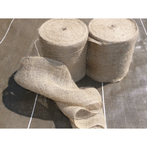 Image de Bande de toile jute tissée - 20cm/50m