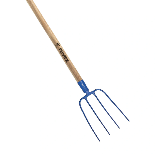 Image de Fourche à fumier à douille 4 dents 22 cm REVEX - 182622 - EM - L'unité