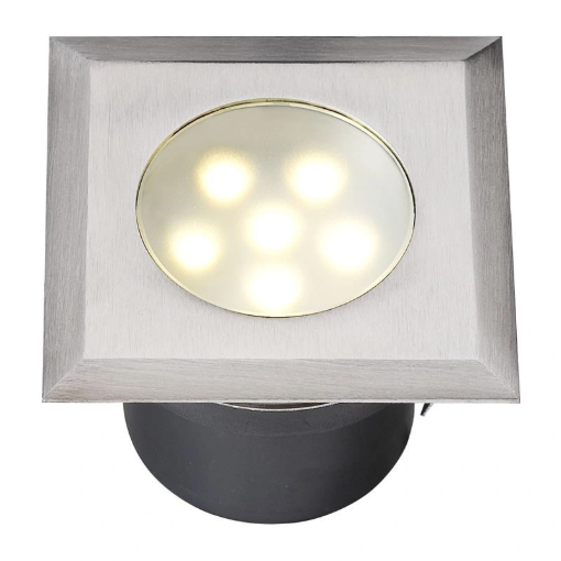 Image de ENCASTRABLE LEDA INOX blanc chaud LED 1W - Unité